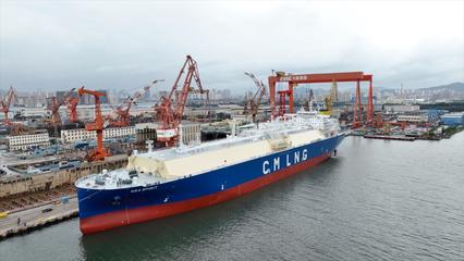 我國成功交付首艘17.5萬立方米自研液化天然氣運輸船